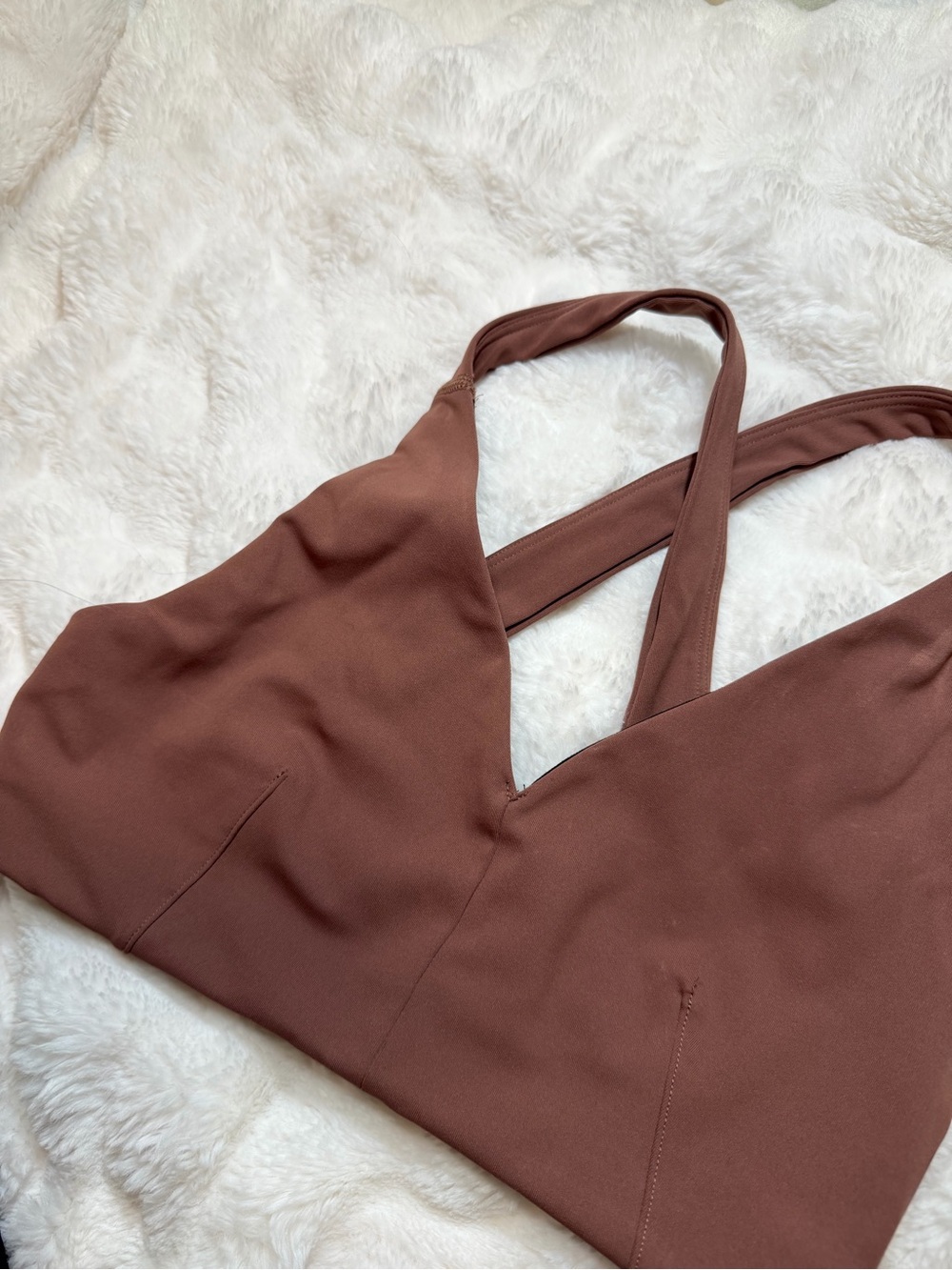 Lululemon Brown Crossback Bralette Top 6